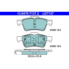 Bremsbelagsatz Nissan T. Primera 02-08 Keramik | 13.0470-7137.2