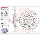 Bremsscheibe HA | MERCEDES E-Klasse 16 | 09.C826.33