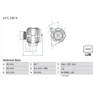 Lichtmaschine | VOLVO V70,S60,XC90,XC70,S80 | 0 986 047 380