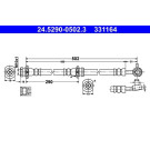 ATE Bremsschlauch | 24.5290-0502.3