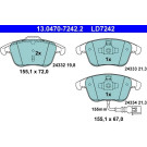 Bremsbelagsatz Vw P. Sharan/Tiguan 1.4-2.0 07- Keramik | 13.0470-7242.2