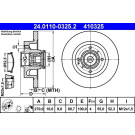 Bremsscheibe Renault T. Scenic 03- Mit Gewinn | 24.0110-0325.2