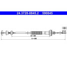 Seilzug, Kupplungsbetigung | 24.3728-0845.2