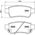 BREMBO Bremsklötze HA | HONDA | P 28 062