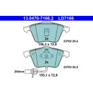 Bremsbelagsatz Audi P. A6/Allroad 1,8-3,0 Quattro 97-05 Keramik | 13.0470-7166.2