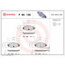 BREMBO Bremsklötze VA | AUDI A3 | P 85 126