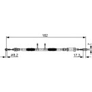 Handbremsseil | PEUGEOT Boxer,FIA,CIT 06 | 1987482450