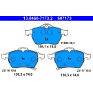 Bremsbelagsatz Opel P. Astra/Zafira 2.0 99-05 Mit Sensor | 13.0460-7173.2