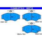Bremsbelagsatz, Scheibenbremse | 13.0460-5718.2
