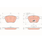 Bremsklötze VA | FORD,SEAT,VW Sharan,T4 95 | GDB1460