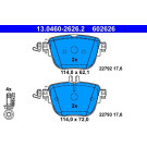 Bremsbelagsatz, Scheibenbremse | 13.0460-2626.2
