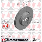 ZIMMERMANN Bremsscheibe | 400.5507.30