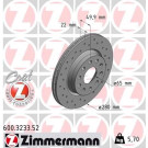 17 481 041 Sport Bremsscheibe VA Sport | AUDI A3,VW Golf,SEAT,SKODA 03 | 600.3233.52