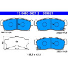 Bremsbelagsatz, Scheibenbremse | 13.0460-5621.2