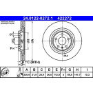 Bremsscheibe Audi T. A4/A5/A6/A7/Q5/Q7 1.8-3.2 07 | 24.0122-0272.1