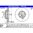 Bremsscheibe | 24.0136-0132.2