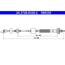 ATE Kupplungsseil | 24.3728-0330.2