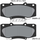 Bremsbelagsatz Toyota P. Hilux 07- 2.5D4D 4X4 | 2520901