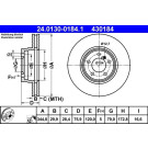 Bremsscheibe Land Rover P. Range Rover 02-12 | 24.0130-0184.1