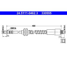 ATE Bremsschlauch | 24.5111-0462.3