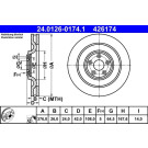 Bremsscheibe | 24.0126-0174.1