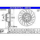 Bremsscheibe | 24.0136-0116.2