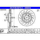 Bremsscheibe | 24.0130-0214.2