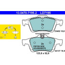 Bremsbelagsatz Ford T. C-Max/Focus/Kuga/Transit 03- Keramik | 13.0470-7195.2