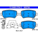 Bremsbelagsatz, Scheibenbremse | 13.0460-2794.2