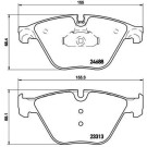 BREMBO Bremsklötze VA | BMW 5er,7er 10 | P 06 074