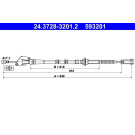 Seilzug, Kupplungsbetigung | 24.3728-3201.2