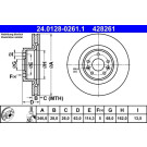 Bremsscheibe | 24.0128-0261.1