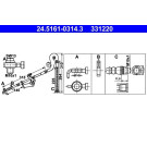 ATE Bremsschlauch | 24.5161-0314.3