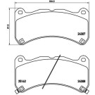 BREMBO Bremsklötze VA | LEXUS IS-F 08 | P 83 146