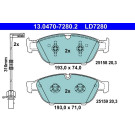 Bremsbelagsatz Audi S. A6/A7/A8 10- Keramik | 13.0470-7280.2