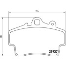 BREMBO Bremsklötze VA | PORSCHE Boxster,Cayman 05-13 | P 65 007