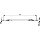 Handbremsseil li | CITROEN DS5,PEUGEOT 3008,5008 13 | 1987482430