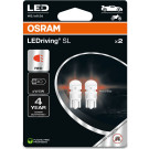 OSRAM W5W LEDriving SL Red Rot 12V Blister 2 Stück