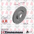 40 481 017 Sport Bremsscheibe VA Sport | ALFA 147,156,164,FIAT,LANCIA 88 | 110.2207.52