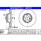 Bremsscheibe Bmw S. 7 4.0D/5.4 94-01 | 24.0132-0113.1