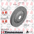 ZIMMERMANN Bremsscheibe | 100.3340.70