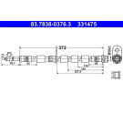 Bremsschlauch | 83.7838-0376.3