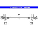 ATE Bremsschlauch | 24.5261-0245.3