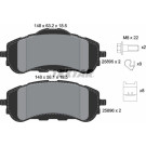 Bremsbelagsatz Peugeot S. 308 13- Für 283Mm Scheiben | 2589501