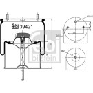 FEBI BILSTEIN Luftfeder | 39421