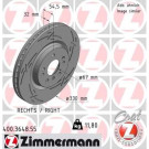 ZIMMERMANN Bremsscheibe | 400.3648.55