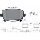 Bremsbelagsatz Vw T. Phaeton 1 Sensor | 2332603