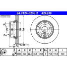 Bremsscheibe Bmw S. 5 2.0-3.0 10 | 24.0124-0239.2