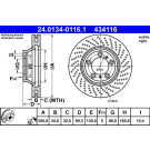 Bremsscheibe | 24.0134-0116.1