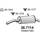 Endschalldämpfer | CITROEN C3,C4,PEUGEOT 04 | 36.7114